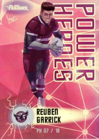 2023 NRL Traders Power Heroes - PH07 Reuben Garrick Manly Sea Eagles