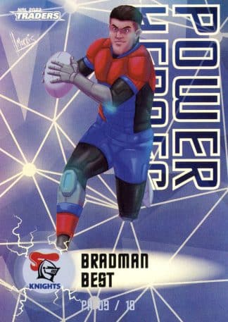 2023 NRL Traders Power Heroes - PH09 Bradman Best Newcastle Knights