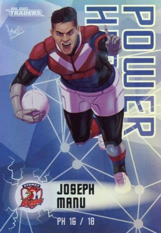 2023 NRL Traders Power Heroes - PH16 Joseph Manu Sydney Roosters