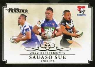 2023 NRL Traders Retirements - R09 Sauaso Sue Newcastle Knights