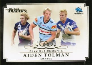 2023 NRL Traders Retirements - R14 Aiden Tolman Cronulla Sharks