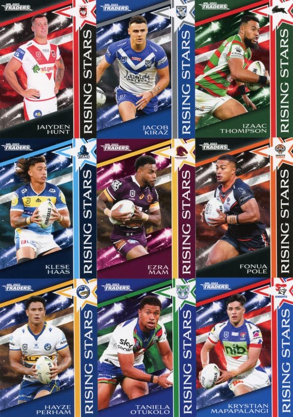 2023 NRL Traders Rising Star Set - Full Set 48 Cards