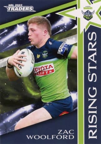 2023 NRL Traders Rising Stars - RS06 Zac Woolford Canberra Raiders