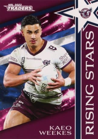 2023 NRL Traders Rising Stars - RS18 Kaeo Weekes Manly Sea Eagles