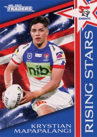 2023 NRL Traders Rising Stars - RS22 Krystian Mapapalangi Newcastle Knights