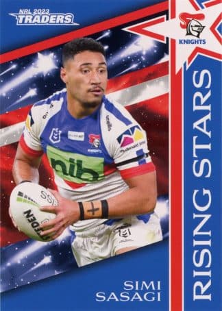 2023 NRL Traders Rising Stars - RS23 Simi Sasagi Newcastle Knights