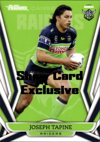 2023 NRL Traders Show Card Exclusive - 016 Joseph Tapine Canberra Raiders