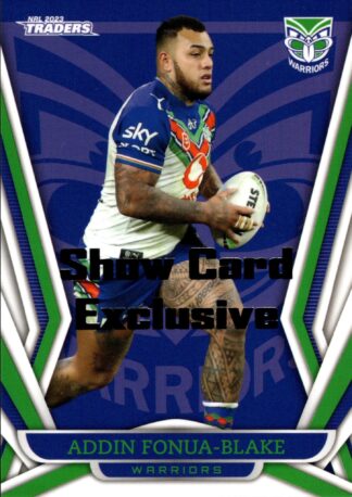 2023 NRL Traders Show Card Exclusive - 145 Addin Fonua-Blake Warriors