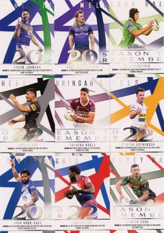 2023 NRL Traders Season To Remember - Full Set of 48 Cards