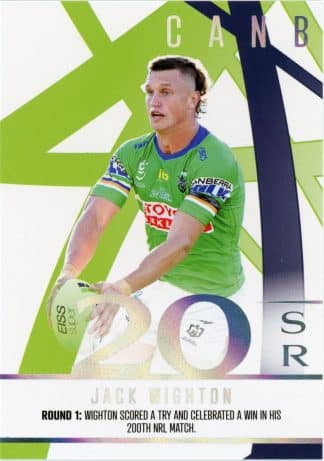 2023 NRL Traders Season To Remember - SR04 Jack Wighton Canberra Raiders