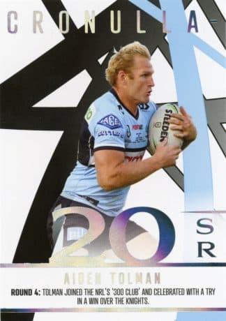 2023 NRL Traders Season To Remember - SR10 Aiden Tolman Cronulla Sharks