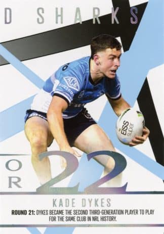 2023 NRL Traders Season To Remember - SR12 Kade Dykes Cronulla Sharks