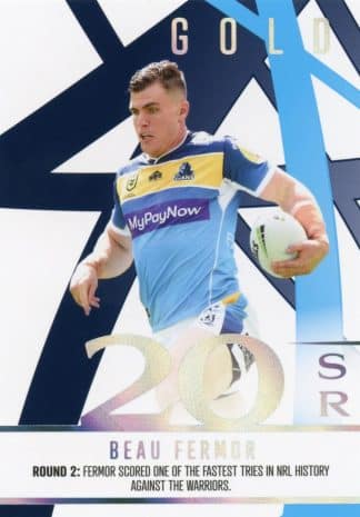 2023 NRL Traders Season To Remember - SR13 Beau Fermor Gold Coast Titans