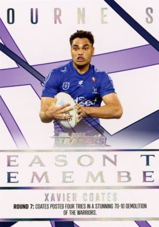 2023 NRL Traders Season To Remember - SR20 Xavier Coates Melbourne Storm