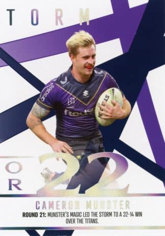 2023 NRL Traders Season To Remember - SR21 Cameron Munster Melbourne Storm