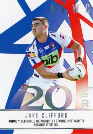 2023 NRL Traders Season To Remember - SR22 Jake Clifford Newcastle Knights