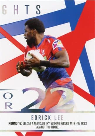 2023 NRL Traders Season To Remember - SR24 Edrick Lee Newcastle Knights