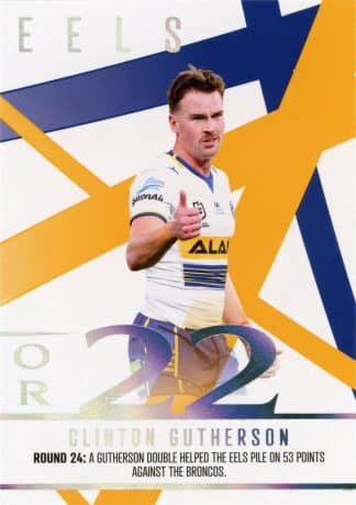 2023 NRL Traders Season To Remember - SR30 Clinton Gutherson Parramatta Eels