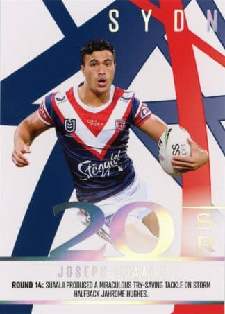 2023 NRL Traders Season To Remember - SR40 Joseph Suaalii Sydney Roosters