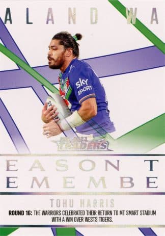 2023 NRL Traders Season To Remember - SR44 Tohu Harris Warriors