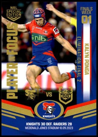 2023 NRL Player In Focus Finals Week 1 - IFEF2 Kalyn Ponga Newcastle Knights