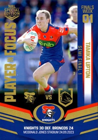 2023 NRL Player In Focus IFW Finals Week 1 - IFWSF1 Tamika Upton Newcastle Knights