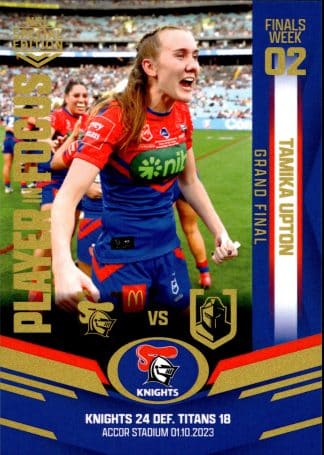 2023 NRL Player In Focus IFW Finals Week 2 - IFWGF Tamika Upton Newcastle Knights