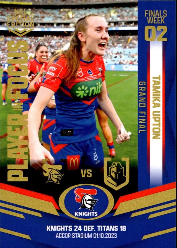 2023 NRL Player In Focus IFW Finals Week 2 - IFWGF Tamika Upton Newcastle Knights