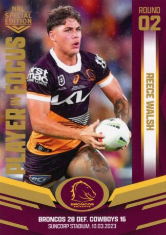 2023 NRL Player In Focus - IF02 Reece Walsh Brisbane Broncos