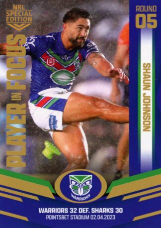 2023 NRL Player In Focus - IF05 Shaun Johnson Warriors