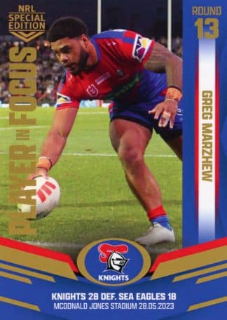 2023 NRL Player In Focus - IF13 Greg Marzhew Newcastle Knights
