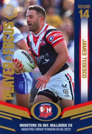 2023 NRL Player In Focus - IF14 James Tedesco Sydney Roosters
