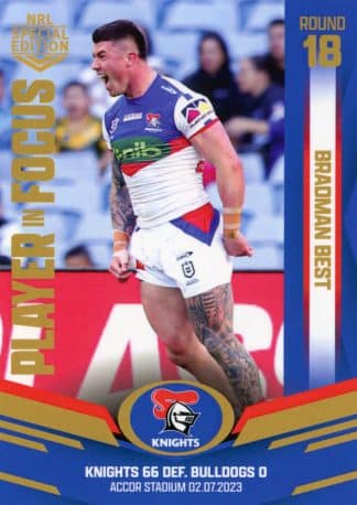 2023 NRL Player In Focus - IF18 Bradman Best Newcastle Knights