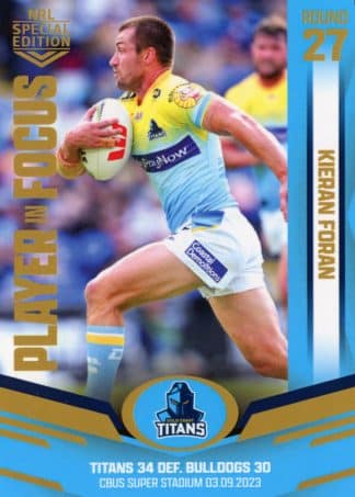 2023 NRL Player In Focus - IF27 Kieran Foran Gold Coast Titans