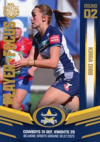 2023 NRLW Player In Focus - IFW02 Kirra Dibb North QLD Cowboys