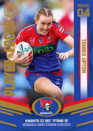 2023 NRLW Player In Focus - IFW04 Tamika Upton Newcastle Knights