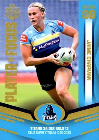2023 NRLW Player In Focus - IFW08 Jaime Chapman Gold Coast Titans