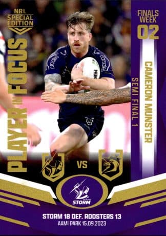 2023 NRL Player In Focus Finals Week 2 - IFSF1 Cameron Munster Melbourne Storm