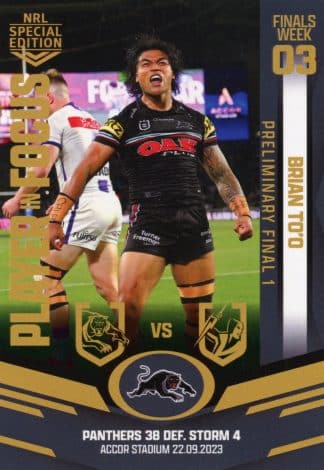 2023 NRL Player In Focus Finals Week 3 - IFPF1 Brian To'o Penrith Panthers