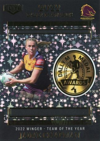 2023 NRL Elite Dally M Awards Priority - DMP22 Jaime Chapman Brisbane Broncos