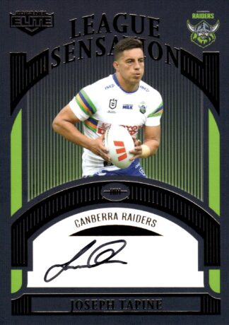 2023 NRL Elite Team League Sensations Signature - LST02 Joseph Tapine Canberra Raiders
