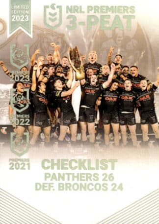 2023 NRL Premiers Signature Collection - PS01 Checklist Penrith Panthers