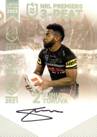 2023 NRL Premiers Signature Collection - PS03 Sunia Turuva Penrith Panthers