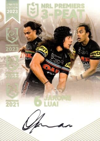 2023 NRL Premiers Signature Collection - PS07 Jarome Luai Penrith Panthers