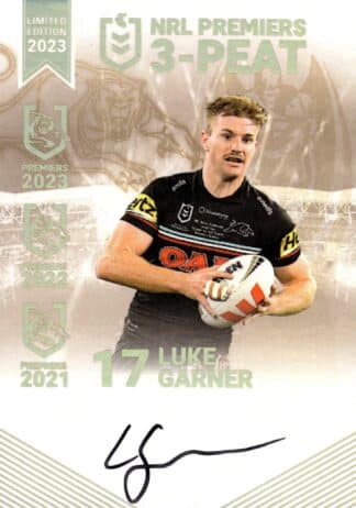 2023 NRL Premiers Signature Collection - PS18 Luke Garner Penrith Panthers