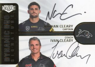 2024 NRL Elite Dynamic Duo Signature - DDS1 Nathan Cleary & Ivan Cleary Penrith Panthers