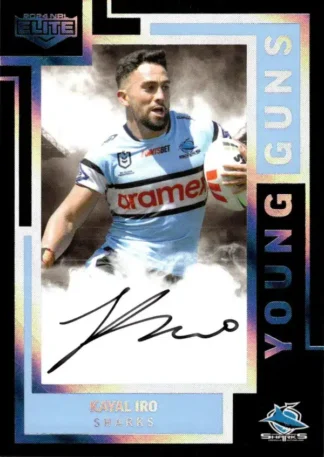 2024 NRL Elite Young Guns Signature - YGS04 Kayal Iro Cronulla Sharks