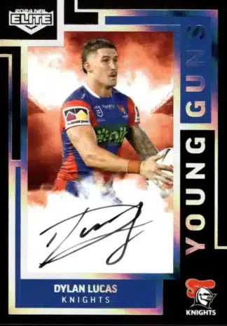 2024 NRL Elite Young Guns Signature - YGS09 Dylan Lucas Newcastle Knights