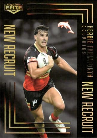 2024 NRL Elite New Recruits Album Card - NRA05 Herbie Farnworth Dolphins