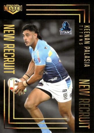 2024 NRL Elite New Recruits Album Card - NRA06 Keenan Palasia Gold Coast Titans